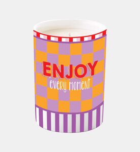 Easy Life Porcelain All-over Print Scented Candle Jar, Packshot View