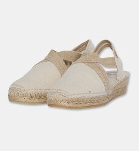 Toni Pons Verdi Vegan Canvas Wedge Espadrille, Off-white, Eu-42, Packshot View