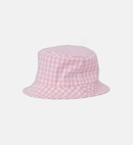 Cotton Gingham Bucket Hat