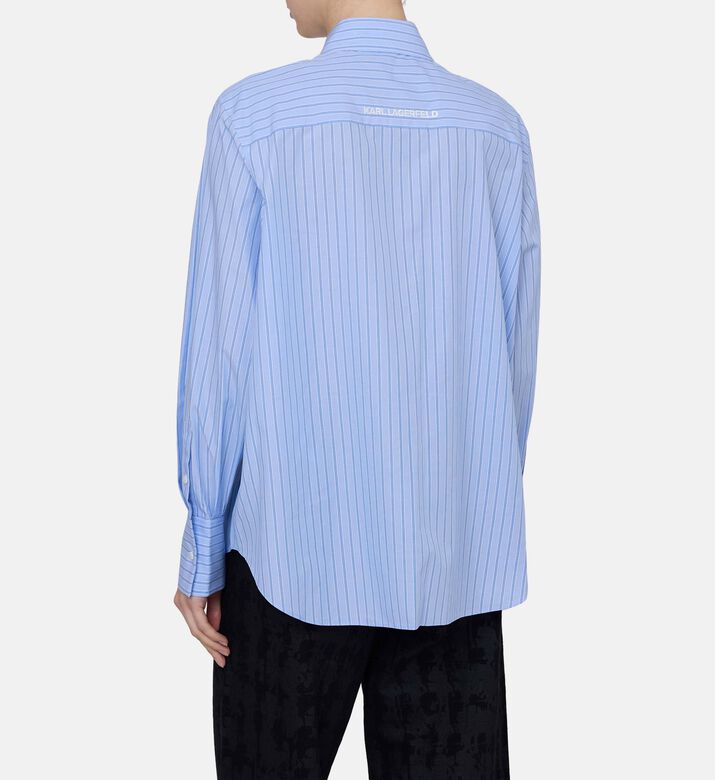 Striped Long-sleeve Button-down Shirt Striped Long-sleeve Button-down Shirt