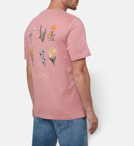 Les Deux Eamon Logo T-shirt, Pink, Xl, Model View