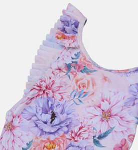 بدلة سباحة قطعة واحدة بطبعة أزهار