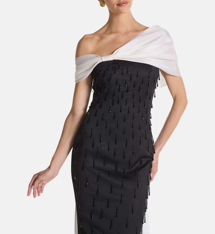 Savanna Dress, Black, Xxl, Model View