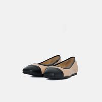Nappa Leather Two-tone Ballerinas