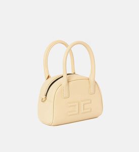 La Mia Bambina Mini Top-handle Logo Bag, Yellow, Packshot View