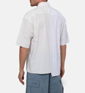 MM6 Stripe-print Button Closure Shirt, Model View