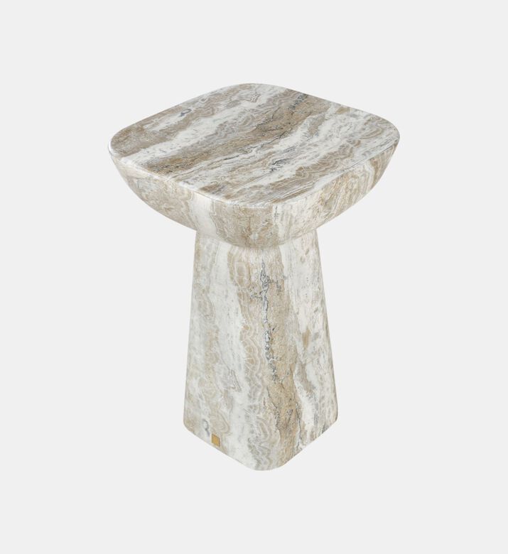 Balance Glass Fiber Marbled Stool
