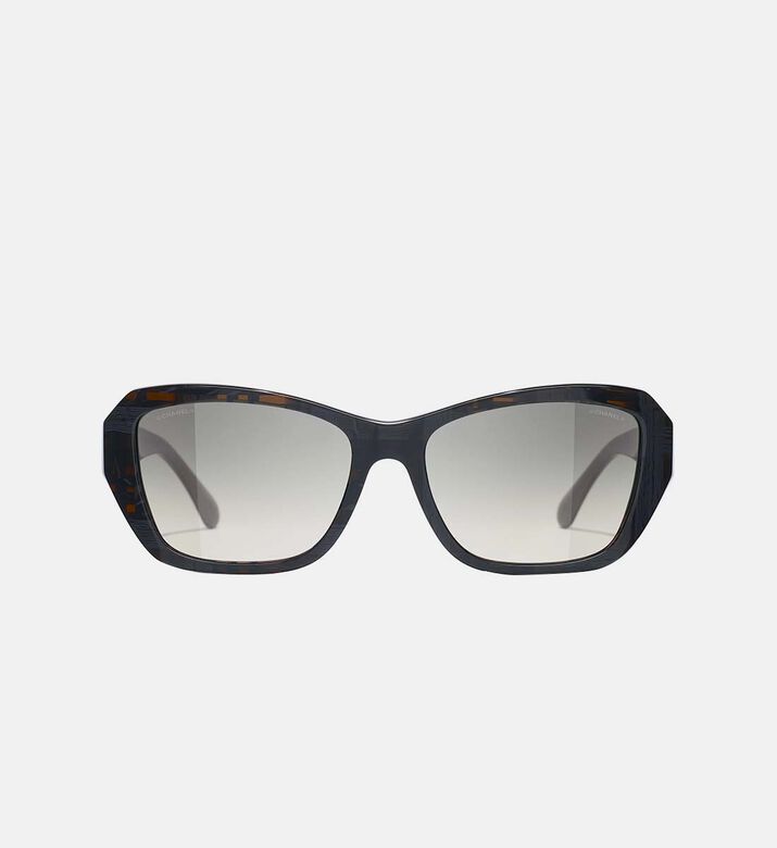 Acetate Geometric-shape Sunglasses