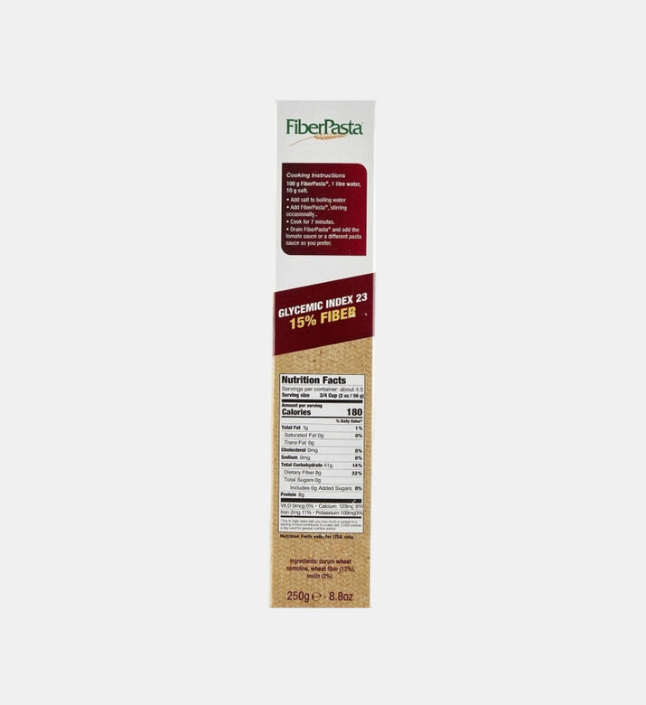 High Fiber Extreme Low In Sugar Fusilli Pasta
