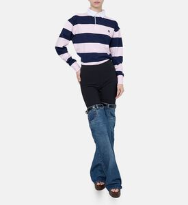 Striped Polo Bodysuit