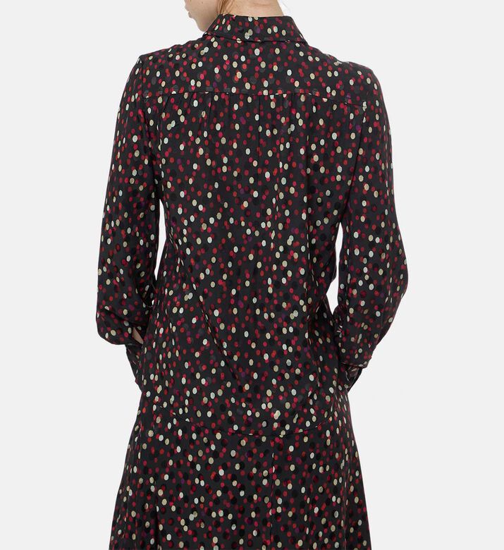 Isabel Marant Polka-dot Long-sleeve Shirt, Model View