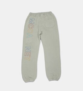 Embroidered Logo Knitted Cotton Joggers