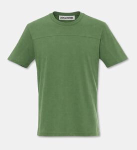 Zadig et Voltaire Tommy Paneled T-shirt, Green, M, Packshot View