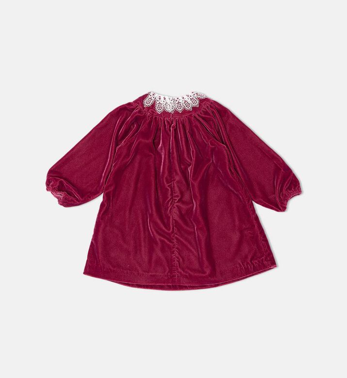 Tartine et Chocolat Velvet Lace Collar Dress, Packshot View