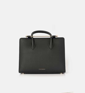 Strathberry The Strathberry Midi Tote Bag, Black, Packshot View