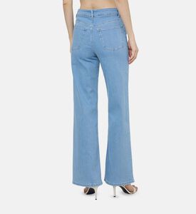 بنطال دنيم عريض الساقين غير رسمي