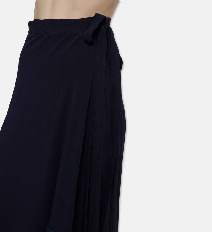 Beatrice B Drape-detail Flared Skirt, Model View