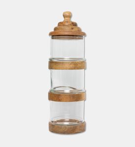 Home Deco and More Three Levels Stackable Jar, Packshot View
