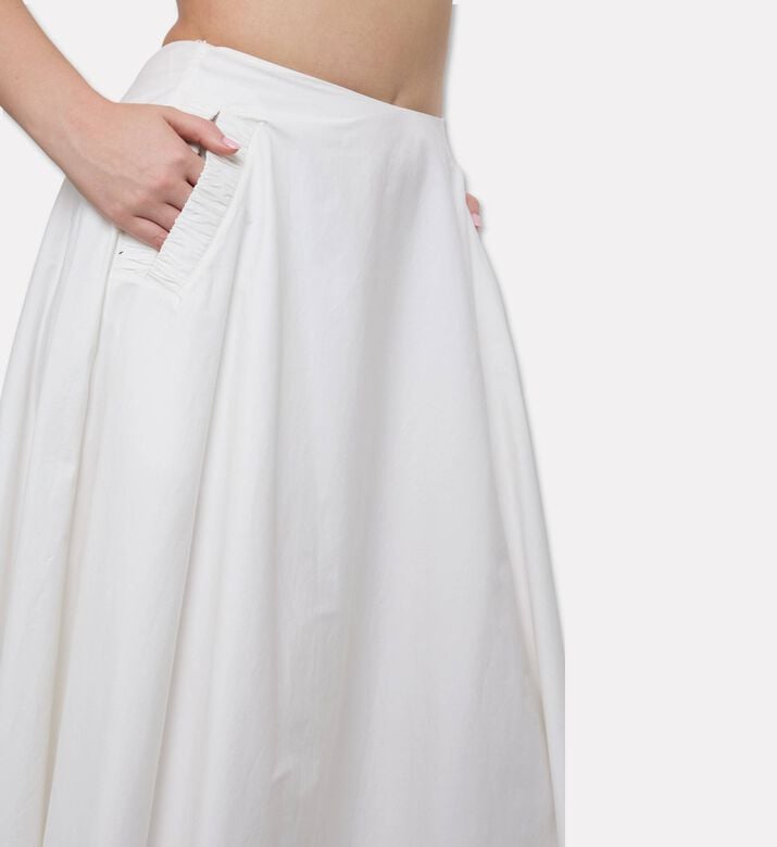 Cult Gaia High-waisted Flared Midi Skirt, Model View