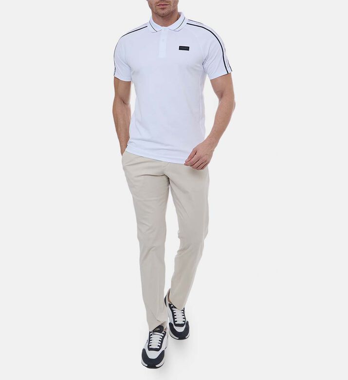 Striped Short-sleeve Polo Shirt Striped Short-sleeve Polo Shirt