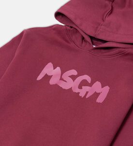 هودي طويل الأكمام بطبعة شعار