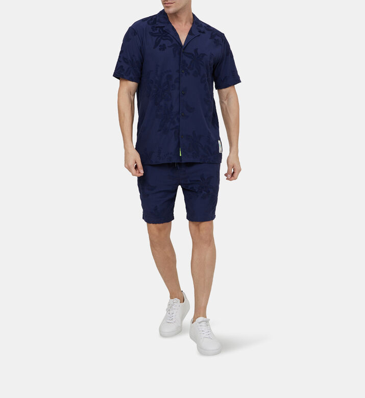 Terry Jacquard Short Sleeve Shirt