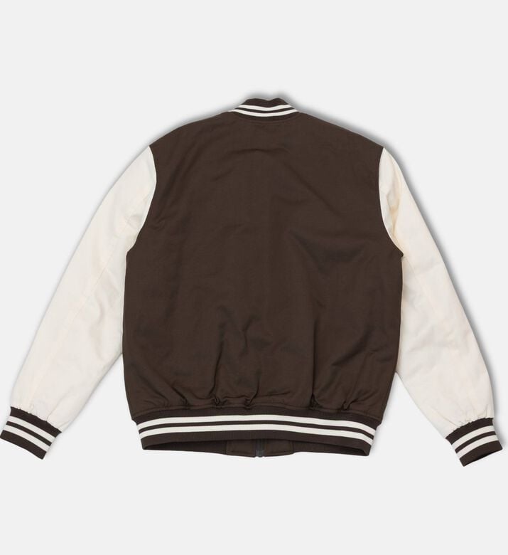 Les Deux Striped Tech Varsity Jacket, Packshot View
