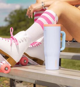 كوب بمقبض جانبي من الفولاذ المقاوم للصدأ - 1.2 لتر