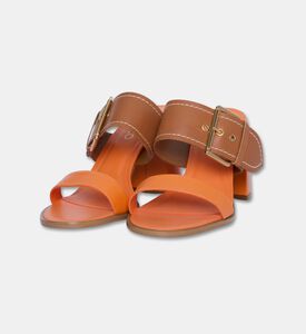 Arezzo Leather Color-block Mule Sandals, Packshot View