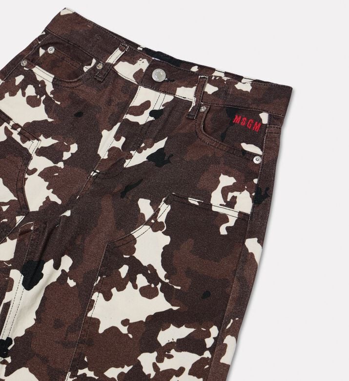 MSGM Camouflage Cargo Shorts, Packshot View