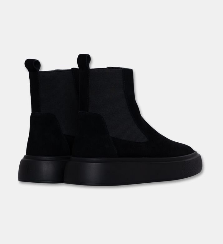 Kanna Elastic Side Panel Chunky Sole Boots, Black, Eu-41, Packshot View