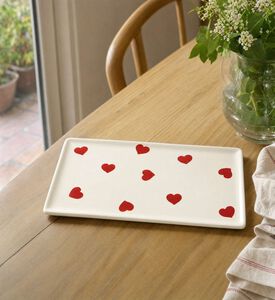 Easy Life Ceramic Rectangular-shape Tray, Model View