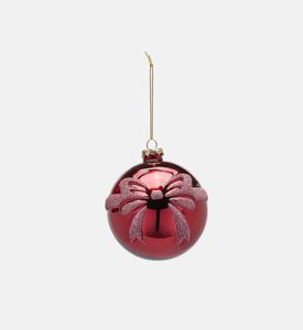 Edg Glittered Glass Multiple Bows Hanging Ball, Packshot View