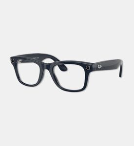 Rayban Smart Tech Wayfarer Style Integrated Camera Sunglasses, Blue, Packshot View