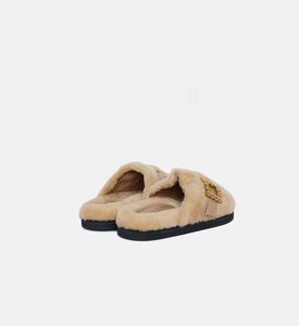 Shearling Plush Slippers