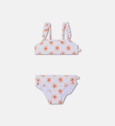Flower Hearts Printed Bikini