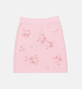 La Mia Bambina Floral Embroidered Flared Skirt, Packshot View