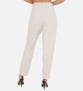 بنطلون مطوي عالي الخصر