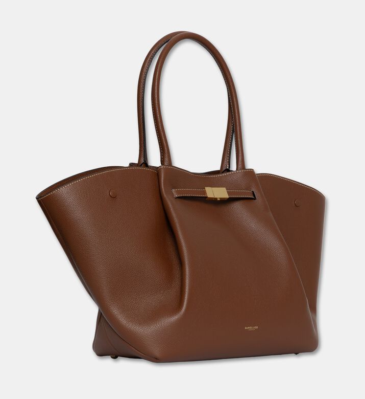 Demellier New York Grained Leather Bag, Light-brown, Packshot View