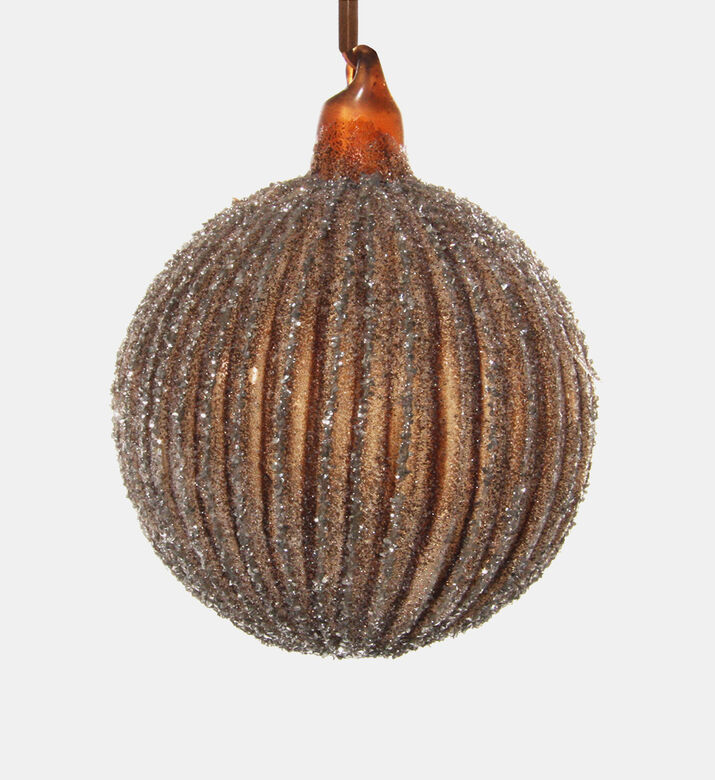Glitter-embellished Glass Bauble Glitter-embellished Glass Bauble