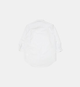 فستان قميص بوبلين مخطط