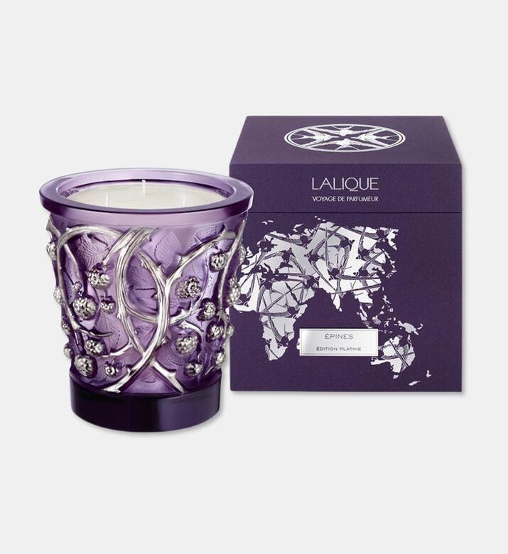 Lalique Candle Vase 750g Epines, Packshot View