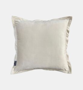 Home Deco and More Crest Embroidered Bead Cushion, Packshot View