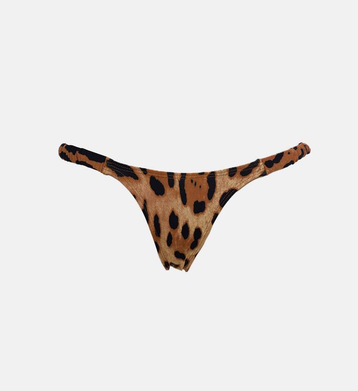 Leopard-print Low-cut Bikini Bottom
