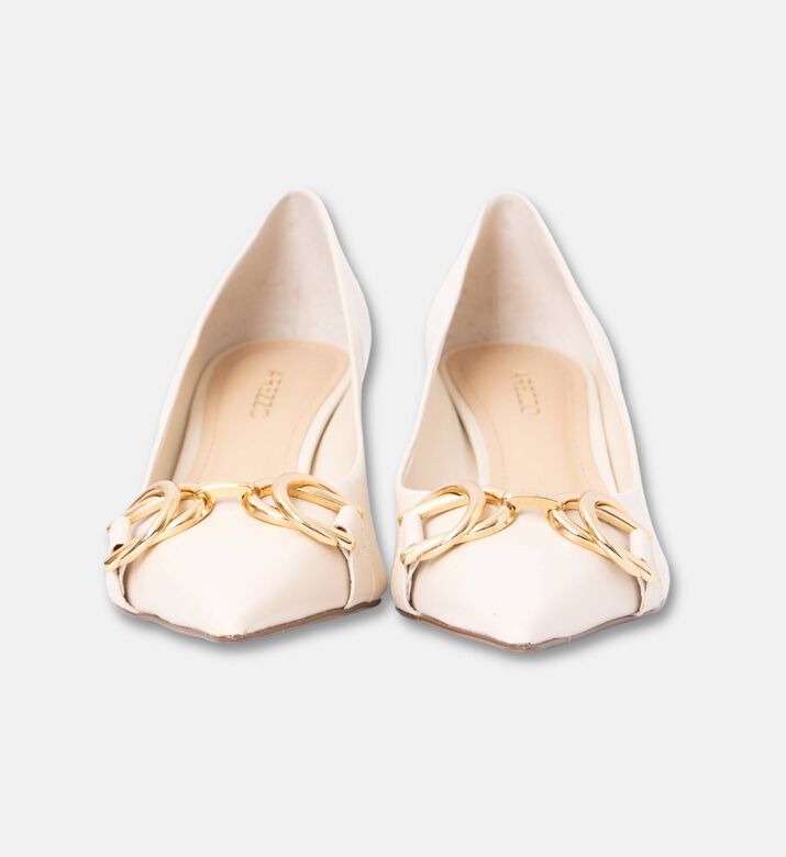 Arezzo Shoes Med Heel, Cream, Eu-38, Packshot View