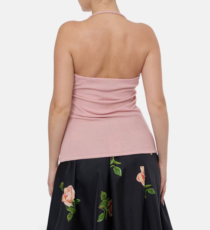 Nanushka Halter-neck Sleeveless Top, Model View