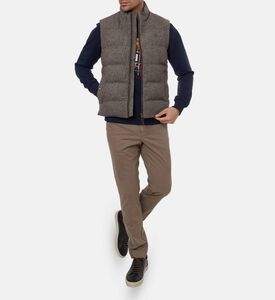 Hackett London Logo-embroidery Padded Sleeveless Vest, Model View