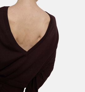 Ba and Sh V-neck Long-sleeve Sweater, Model View