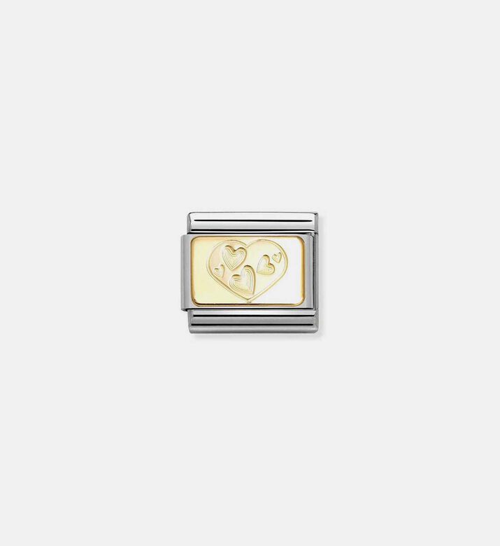 Composable Classic 18k Gold Multi-hearted Heart Engraved Sign