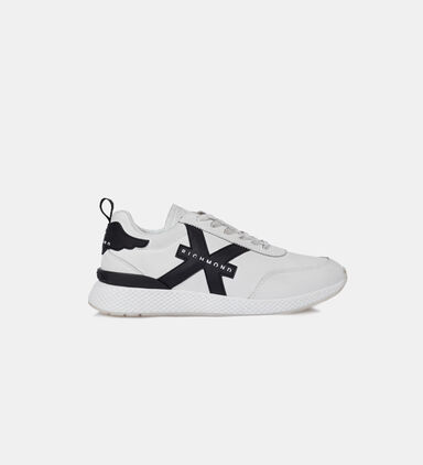 Embossed-logo Leather Sneakers